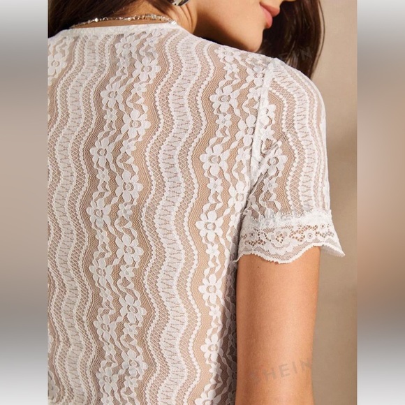 White Lace Bodysuit - Picture 3 of 3